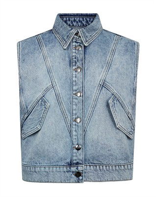 Bowie CC Denim Vest - Fade Denim